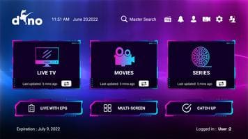 Dino IPTV Vendor App Login Details